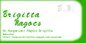 brigitta magocs business card